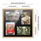 Natural Finish Collage Frame - Black Mat, 20 Frame Sizes to Choose From, UV Acrylic, Wall Hanging Hardware, Vertical or Horizontal Display
